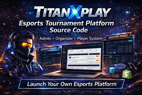 Esports Tournament (FF, BGMI, PUBG, CODM) Platform Source Code | Admin, Master & Player Panels